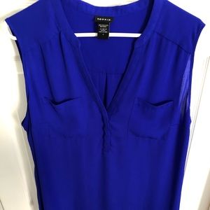Torrid blue sleeveless top